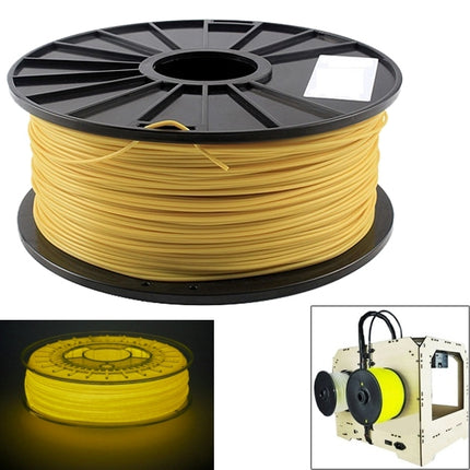 ABS 3.0 mm Luminous 3D Printer Filaments, about 135m(Yellow)-garmade.com