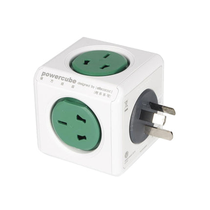 PowerCube 10A Universal Wall Adapter Power Socket with 5 US / AU Sockets for Home Office, AU Plug, Random Color Delivery-garmade.com