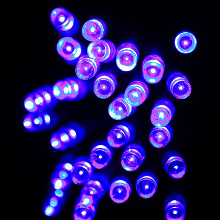 3m String Decoration Light, For Christmas Party, 30 LED, 2-Mode Flash, Battery Powered(Blue Light)-garmade.com