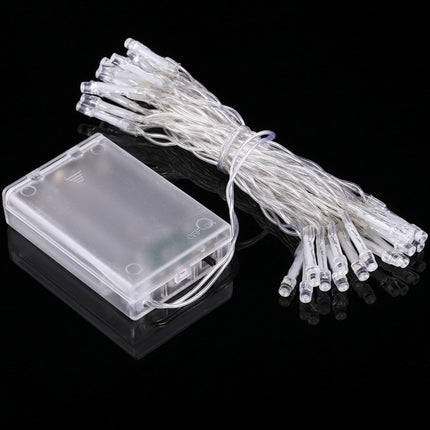 3m String Decoration Light, For Christmas Party, 30 LED, 2-Mode Flash, Battery Powered(Warm White)-garmade.com
