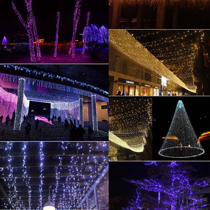3m String Decoration Light, For Christmas Party, 30 LED, 2-Mode Flash, Battery Powered(Purple Light)-garmade.com