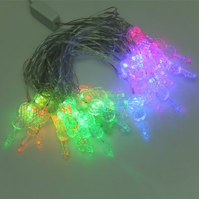 7m Violin Pendants Decoration String Lights, 30-LED Multi-Colored Light (AC 12-240V / EU Plug)(White)-garmade.com