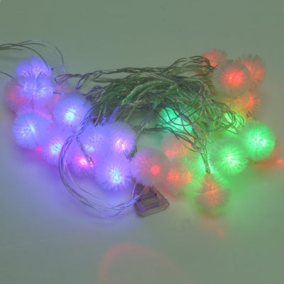 7m Snowball Pendants Pendants Decoration String Lights, 30-LED Multi-Colored Light (AC 12-240V / EU Plug)(White)-garmade.com