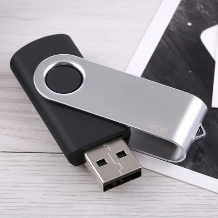 16GB Twister USB 2.0 Flash Disk(Black)-garmade.com