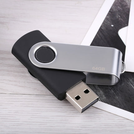 64GB Twister USB 2.0 Flash Disk(Black)-garmade.com