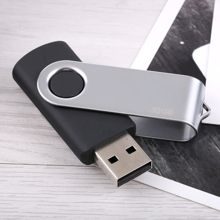32GB Twister USB 2.0 Flash Disk(Black)-garmade.com