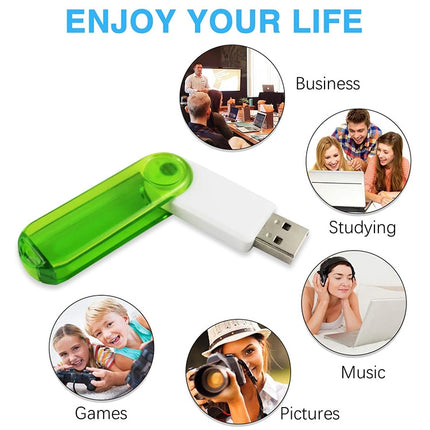 4GB USB Flash Disk(Green)-garmade.com