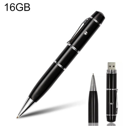 3 in 1 Laser Pen Style USB Flash Disk,16GB (Black)(Black)-garmade.com