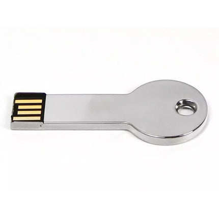 Silver Metal Key Style USB 2.0 Flash Disk (32GB)(Silver)(Silver)-garmade.com