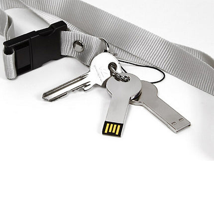 Silver Metal Key Style USB 2.0 Flash Disk (32GB)(Silver)(Silver)-garmade.com