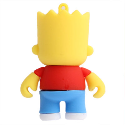 The Simpsons Bart Shape Silicone USB2.0 Flash disk, Special (16GB)-garmade.com