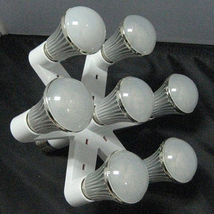Lamp Holder Converter E27 1 Turn 7 (E27) Lamp Holder Bulb Adapter Converter(White)-garmade.com