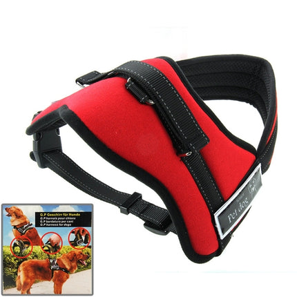 Soft Thicken Pet Chest Suspenders Dog Traction Rope, Size: S (35-50cm)(Red)-garmade.com