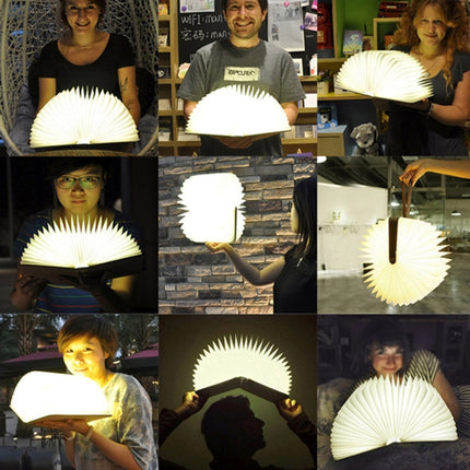 Creative LED Flip Origami Book Lamp Nightlights, Warm White Light + White Light, FS-LED01 500 lumens-garmade.com