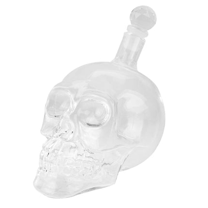 Crystal Glass Skull Bottle for Vodka & Whiskey & Beer Liqueur & Red Wine & Other Beverage, 1000ML-garmade.com