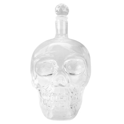 Crystal Glass Skull Bottle for Vodka & Whiskey & Beer Liqueur & Red Wine & Other Beverage, 1000ML-garmade.com