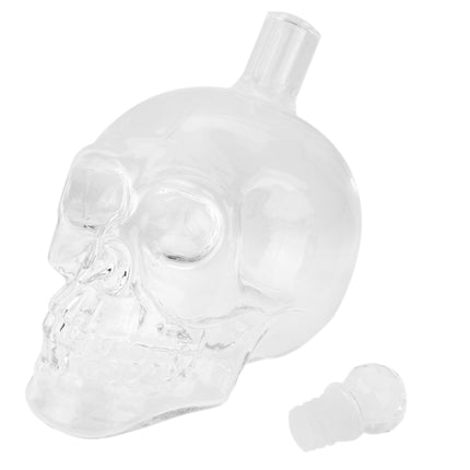 Crystal Glass Skull Bottle for Vodka & Whiskey & Beer Liqueur & Red Wine & Other Beverage, 1000ML-garmade.com