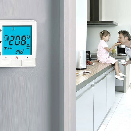 Electric Floor Heating System LCD Display Programmable Room Thermostat(Black)-garmade.com