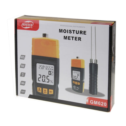 BENETECH GM620 1.8 inch LCD Screen Digital Wood Moisture Meter-garmade.com