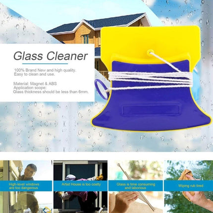 Magnetic Double-Sided Glass Cleaner (Blue+Yellow)-garmade.com