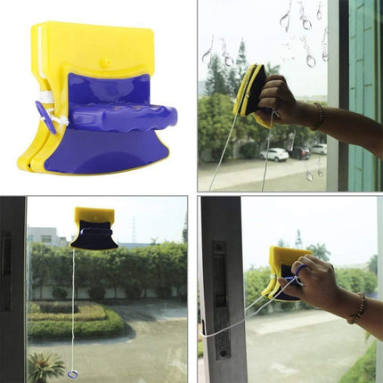 Magnetic Double-Sided Glass Cleaner (Blue+Yellow)-garmade.com