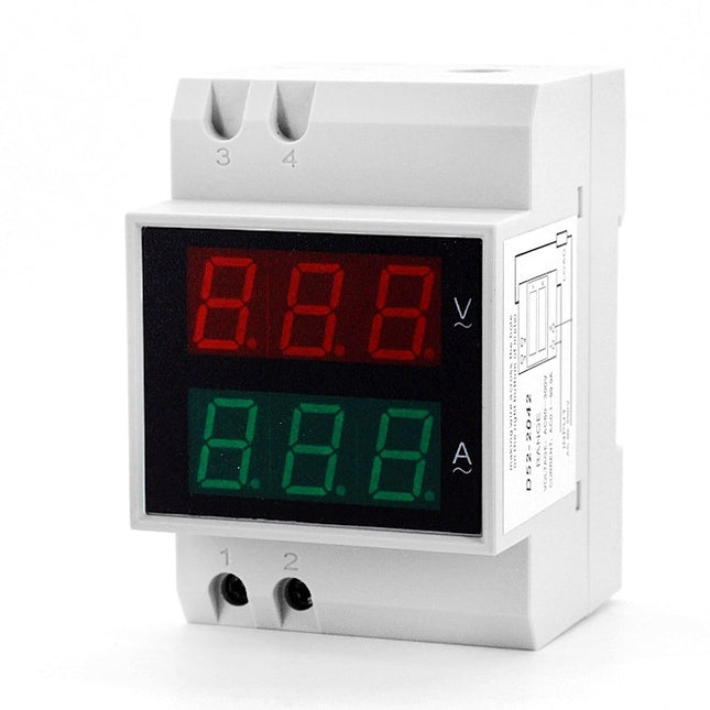 D52-2042 0.5 inch LED Digit Display Voltmeter Ammeter 2 in 1-garmade.com