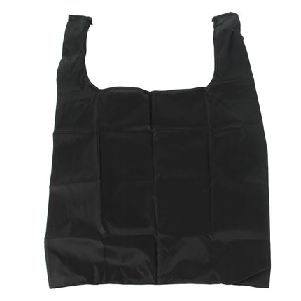 Ripstop Nylon Reusable Grocery Shopping Bag Foldable Travel Pouch(Black)-garmade.com