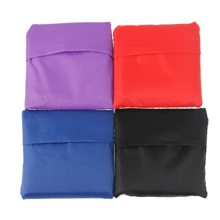 Ripstop Nylon Reusable Grocery Shopping Bag Foldable Travel Pouch(Black)-garmade.com
