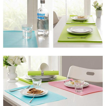 40x30cm Anti-skidding Silicone Heat Insulation Mat for Food Dish / Beverage / Oven / Kid Table(Green)-garmade.com