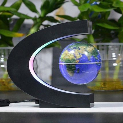 Electronic Magnetic Floating Globe with Multicolor LED-garmade.com