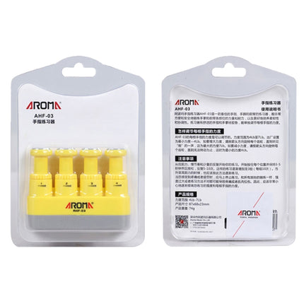 AROMA AHF-03 Hand Finger Exerciser Extend(Yellow)-garmade.com