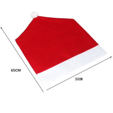 Red Hat Christmas Decoration Chair Cover, Size: 65cm x 50cm-garmade.com