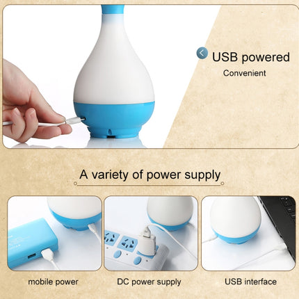 5V 4W USB Vase Aroma Diffuser Air Purifier Humidifier with LED Light for Office / Home Room(Magenta)-garmade.com