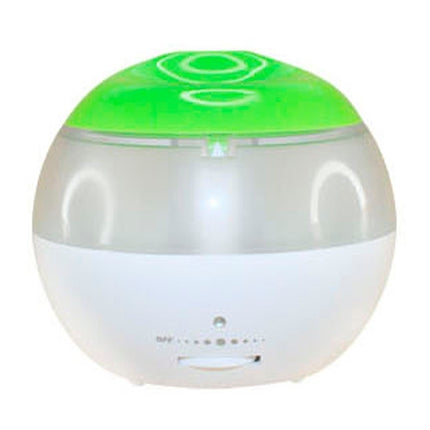 USB Air Humidifier with Mini Red Indicator and Vapour Amount Regulating Switch (White + Green)-garmade.com