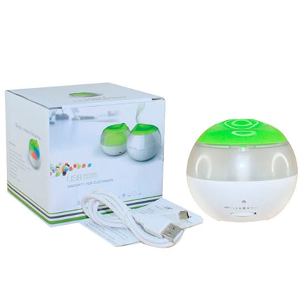 USB Air Humidifier with Mini Red Indicator and Vapour Amount Regulating Switch (White + Green)-garmade.com