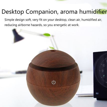 LM-X1 USB Rechargeable Wood Texture 3W Ultrasonic Aroma Air Humidifier-garmade.com