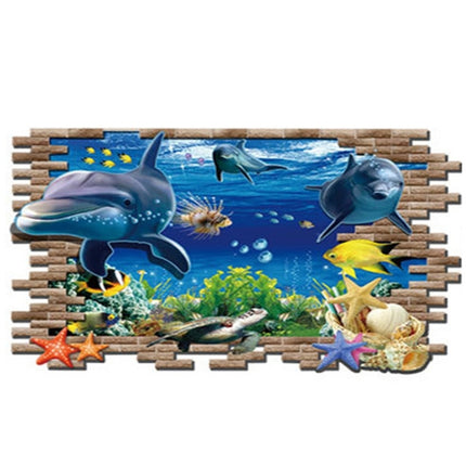 3D Underwater World Creative Fashion Wall Stickers, Size: 60cm x 90cm-garmade.com