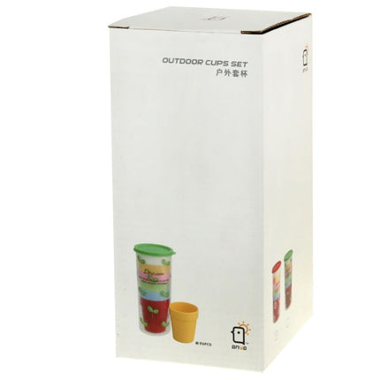 Non-Fragile Melamine Outdoor Cup Set Travel Mug with 6 Colors Available Camping Cup(Green)-garmade.com