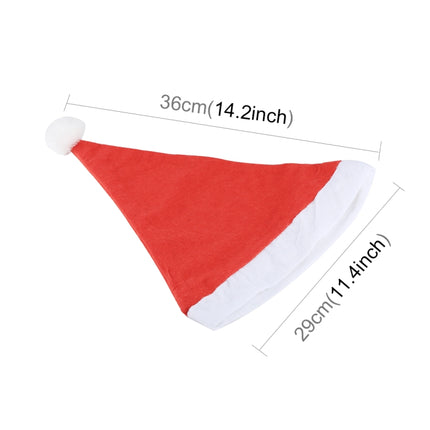 2 PCS Embroidered Christmas Party Santa Hat Non-woven Christmas Hat, Size: 36cm x 29cm-garmade.com