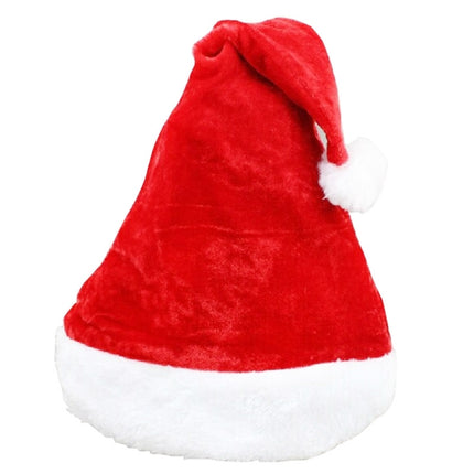Christmas Party Santa Hat Red & White Cap Christmas Hat, Size: 38cm x 29cm-garmade.com