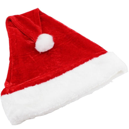 Christmas Party Santa Hat Red & White Cap Christmas Hat, Size: 38cm x 29cm-garmade.com