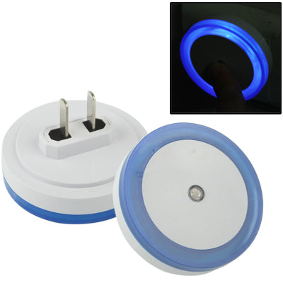 LED Light Control High Brightness Bedside Night Light with Socket(Blue)-garmade.com