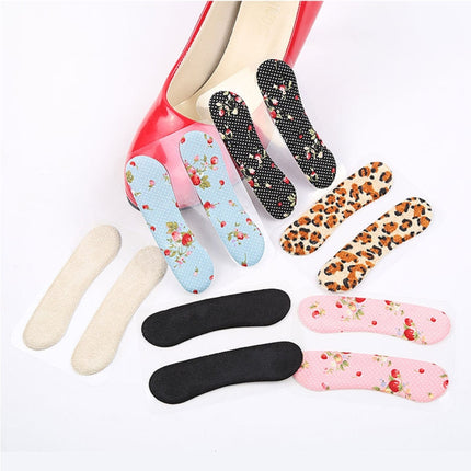 5 Pairs High-heeled Shoes Wear-resistant Rearfoot Stickers, Random Color Delivery-garmade.com
