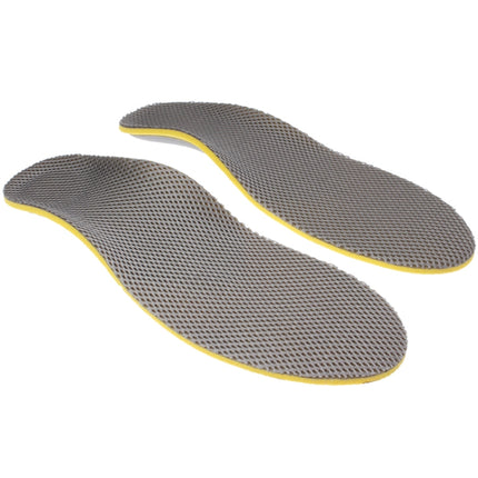 3 Pairs Elasticity Orthotic Arch Support Shoe Pad Sport Running Insoles Cushion for Women, Size: 35-40(Grey)-garmade.com