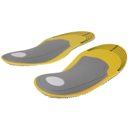 3 Pairs Elasticity Orthotic Arch Support Shoe Pad Sport Running Insoles Cushion for Women, Size: 35-40(Grey)-garmade.com