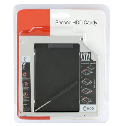 2.5 inch Universal Second HDD Caddy, SATA to SATA HDD Hard Drive Caddy, Thickness: 12.7mm-garmade.com