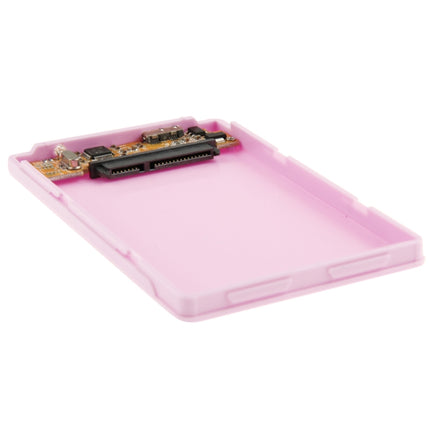 High Speed 2.5 inch HDD SATA & IDE External Case, Support USB 3.0(Pink)-garmade.com