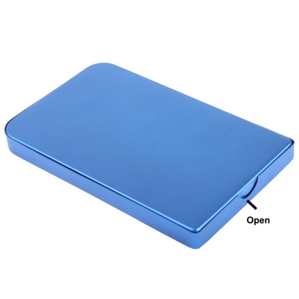 2.5 inch SATA HDD External Case, Size: 126mm x 75mm x 13mm (Blue)-garmade.com