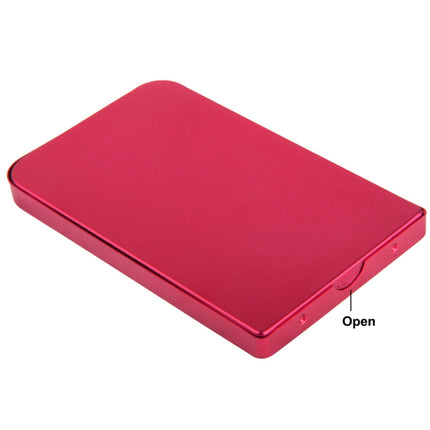 2.5 inch SATA HDD External Case, Size: 126mm x 75mm x 13mm (Red)-garmade.com