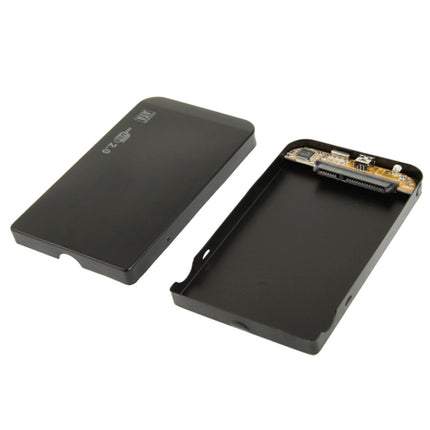 2.5 inch SATA HDD External Case, Size: 126mm x 75mm x 13mm (Black)-garmade.com